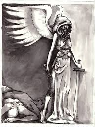 Nemesis is a personification of the moral reverence for law, of the natural fear of committing a culpable action, and hence of conscience (1870). Goddess Nemesis God Pictures