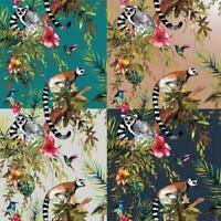 Our uk based studio strives to design exciting innovative wallcoverings following the latest home furnishing trends in colour, pattern and texture. Holden Wonderland Tropical Wallpaper Navy Blue Wow035 Quirky Exotic Animals Ebay