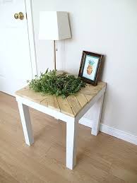 These Clever Ikea Table Hacks Solve Two Issues At Once Ikea Table Hack Ikea Table Ikea Lack Side Table