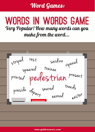 Simply print and cut it to make an original memory game homemade to play with your children. Words In Words Game Senior Activities Cognitive Activities Activities For Dementia Patients