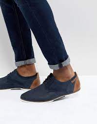 J'ai la ceinture qui va. Pier One Chaussures Casual En Daim A Lacets Bleu Marine Asos Bleu Marine Chaussure Daim