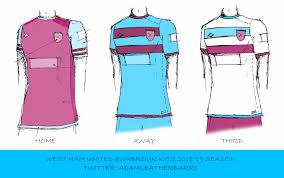 Huy hiệu west ham united có đầy đủ màu sắc với khung thêu, trong khi những người chiến thắng chiếc cúp được vinh danh hơn nữa với một hình ảnh mào năm 1980 ở sau gáy. West Ham S 18 19 Umbro Kit Designs Three Amazing Concepts West Ham World