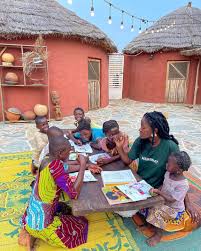 Beautiful African village settings in the Northern Region of Ghana.  #iLoveGhana 🇬🇭 #Location: Hamamat Shea Butter Village, Tamale  📸@iamhamamat