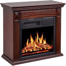 Gas fireplace mantels, electric fireplace mantels, and gel fireplace mantel sets are all part of our extensive collection. Amazon Com Jamfly 26 Mantel Electric Fireplace Heater Small Freestanding Infrared Quartz Fireplace Stove Heater W Log Hearth Wood Surround Firebox Adjustable Led Flame Remote Control 750w 1500w Brown Home Kitchen