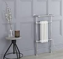 Marquis Electric - White Traditional Plug-In Heated Towel Warmer with  Drying Rail - 36.75" x 17.75"