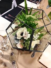 Geometric Terrarium Design In Greens And White Bass Lake Wedding At The Pines Terrarium Wedding Geometric Terrarium Wedding Geometric Terrarium Centerpiece