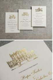Foil Wedding Invitations Sketched Venue Illustration The Foil Invite Company Trendy Wedding Invitations Fun Wedding Invitations Gold Foil Wedding Invitations