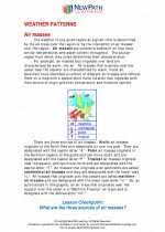 The results of colliding cool and warm fronts. Weather Patterns 6th Grade Science Worksheets And Answer Key Study Guides And Vocabulary Sets