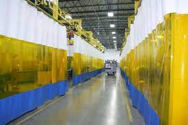 Welding Curtain Plastic Curtains Colorful Curtains Exhibition Design