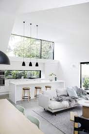 Dark grey walls and light green/blue cabinetry create a bold yet serene kitchen here whilst timeless white herringbone whether you want inspiration for planning a scandinavian kitchen renovation or are building a designer kitchen from scratch, houzz has 34,882 images from the best. 12 Oh So Dreamy Scandinavian Minimalist Interiors Hunker Open Living Room Design Contemporary Living Room Design Minimalist Interior Design