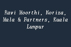 101/2000 sb., o ochraně osobních údajů, zveřejňovat i bez. Ravi Moorthi Noriza Mala Partners Kuala Lumpur Firma Guaman