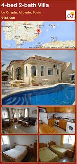 Villa For Sale In Lo Crispin Alicante Spain With 4 Bedrooms 2 Bathrooms A Spanish Life Villa Alicante Swimming Pools