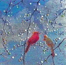 The Courtship Energy Art Art Bird Art