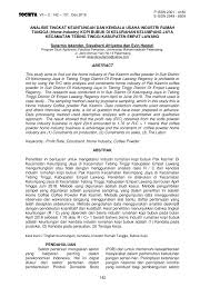 Taktik seperti itu di masa depan dapat justru menghasilkan serangan. Pdf Analisis Tingkat Keuntungan Dan Kendala Usaha Industri Rumah Tangga Home Industry Kopi Bubuk Di Kelurahan Kelumpang Jaya Kecamatan Tebing Tinggi Kabupaten Empat Lawang