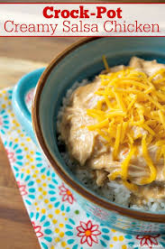 Crock Pot Creamy Salsa Chicken Recipe Recipe Creamy Salsa Chicken Crockpot Recipes Salsa Chicken
