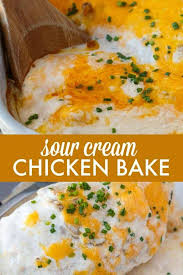 Sour Cream Chicken Bake Simply Stacie In 2020 Cream Chicken Recipes Sour Cream Chicken Sour Cream Chicken Casserole