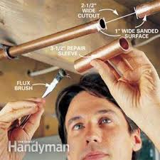 How to measure copper pipe diameter. How To Repair A Leaking Copper Pipe Diy Family Handyman