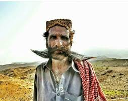 Sindhi Style Pakistan Beauty Mustache Sindh