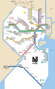 New Jersey Transit Rail Operations The Only Maps On The Web Train Station Map Train Map Transit Map