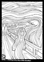 In these free coloring pages you will see modern types of ice cream. The Scream Colouring Sheet The Doodle Monkey