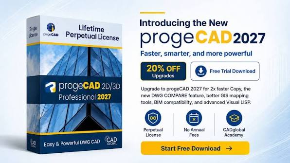 Get ProgeCAD Pro 2026 Entitle to get FREE 2027 Version Upgrade