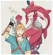 Secondary character from the legend of zelda: 590 Prince Sidon X Link Ideas In 2021 Prince Sidon Legend Of Zelda Legend Of Zelda Breath