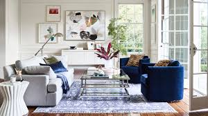 Mock up poster frame in home interior background, modern style living room. Work From Home In High Style With Our Dreamy Zoom Backgrounds Williams Sonoma Taste Living Room Background Living Room Design Inspiration Living Room Setup