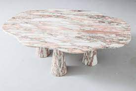 Hulda 31 square italian carrara black marble coffee table with walnut legs ivy bronx. Stunning Italian Marble Coffee Table In Style Of Mangiarotti Marble Coffee Table Decorating Coffee Tables Coffee Table