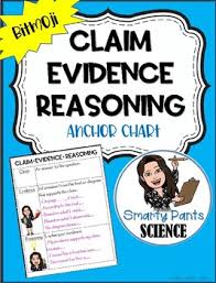 claim evidence reasoning cer anchor chart editable