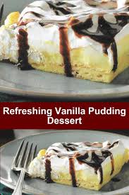 Refreshing Vanilla Pudding Dessert My Honeys Place Recipe Vanilla Pudding Desserts Desserts Pudding Desserts