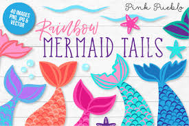 Mermaid tail monogram svg frame bundle. Mermaid Tail Clipart And Vectors Pre Designed Photoshop Graphics Creative Market