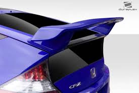 To be attached to the lower part of the rear bumper removal of the oe diffuser is required. Honda Cr Z Type M Duraflex Body Kit Wing Spoiler 114293