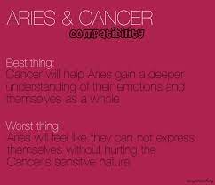 They are tenacious, highly imaginative, loyal, emotional, sympathetic, persuasive but moody, pessimistic, suspicious, manipulative, insecure. Pin By Monica Becker On Astrology Aries Cancer Aries Horoscope Aries Cancer Compatibility