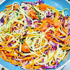 Serve with a bowl of cauliflower rice and you have got a filling, complete meal! Warm Zoodle Salad With Paneer Steak Martaban By Bhumika Facebook