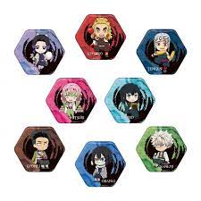 鬼滅の刃 トレーディング六角形和柄缶バッジ vol 2 全8種 キャラクターグッズ通販はプラルトアニメストア 缶バッジ デザイン 可愛い キャラクター イラスト アニメ