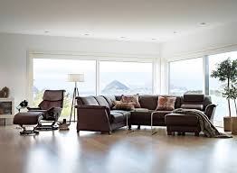 Stressless Brown Leather Living Room Accent Pillows Stressless Furniture Furniture Beautiful Bedroom Furniture