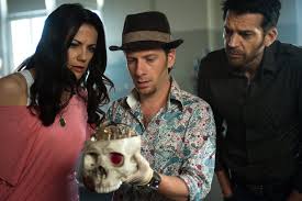 Fabian busch, bettina zimmermann and kai wiesinger attend the 'die jagd nach dem bernsteinzimmer' setvisit on august 25, 2011 in cologne, germany. Global Screen