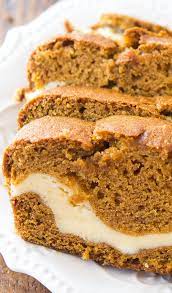 Whisk in the eggs, oil, sugar and bananas until combined. Cream Cheese Filled Pumpkin Bread