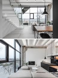While the minimalistic design is more focused on creating a sterile atmosphere without the use of greenery, it is safe to say that nature always finds a way to infiltrate even in the most arid environments. A Lithuanian Loft Interior With A Monochrome And Wood Material Palette