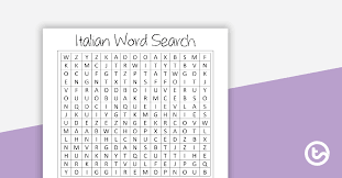 Simply select a language and press on the speaker button to listen to the pronunciation of the word. Italian Words Word Search