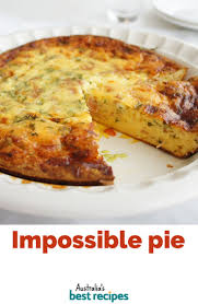 Savoury Impossible Pie Recipe Light Dinner Recipes Recipes Impossible Pie