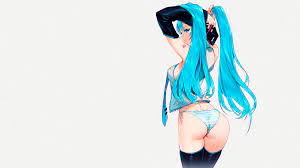 ass, Mechamania, anime, anime girls, Hatsune Miku, thigh-highs, panties,  Vocaloid | 1920x1080 Wallpaper - wallhaven.cc