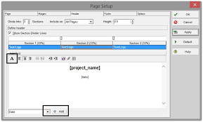 Customizing The Header And Footer For Printing Layouts P6