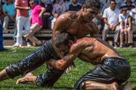 There are various oil wrestling tournaments held in turkey. Photos Who Needs Grindr When The National Sport Involves Going Spelunking Down Another Dude S Trousers Though Turkey May Have Bann Sports National Sport Oils