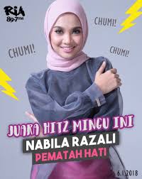 Lyrics for pematah hati by nabila razali. O Xrhsths Mediacorp Ria 897 Sto Twitter Tahniah Nabila Razali Juara Untuk Hmi Minggu Pertama Chumi Chumi Selaluuuuu
