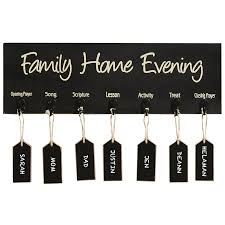 Family Home Evening Board W Tags