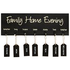 family home evening board w tags