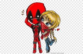 For a completely finished deadpool drawing, you have to color it. Deadpool Deathstroke Wolverine Drawing Spider Man Spider Man Chibi Pencil Superhero Png Pngegg