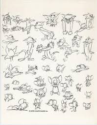 Model Sheets Of Chuck Jones Iteration Of Tom And Jerry C Late 1960s Via Classicanimationart Chuck Jones Art Cartoon Styles Character Model Sheet