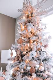Blush Pink Rose Gold White Christmas Decor Gold Christmas Decorations White Christmas Decor Christmas Tree Inspiration